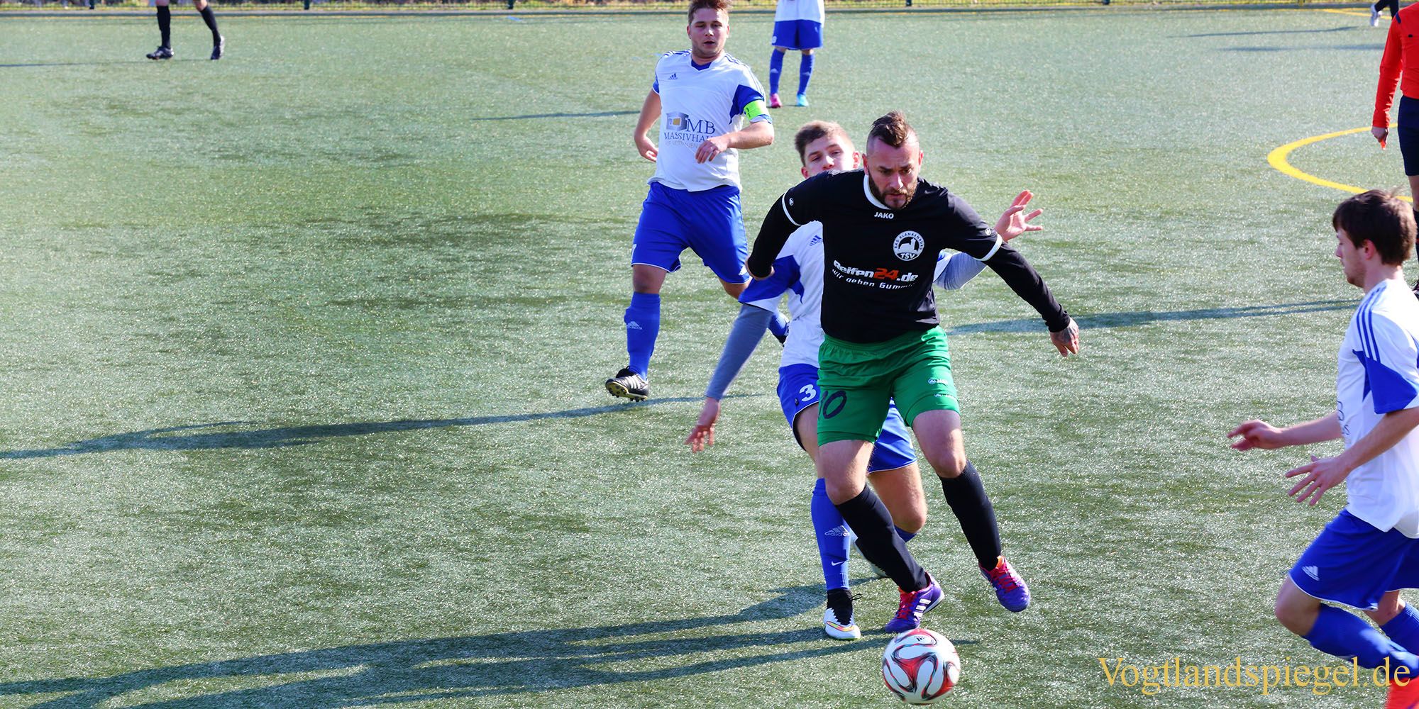 Fußball Landesklasse: 1. FC Greiz gegen TSV Bad Blankenburg - 3:0