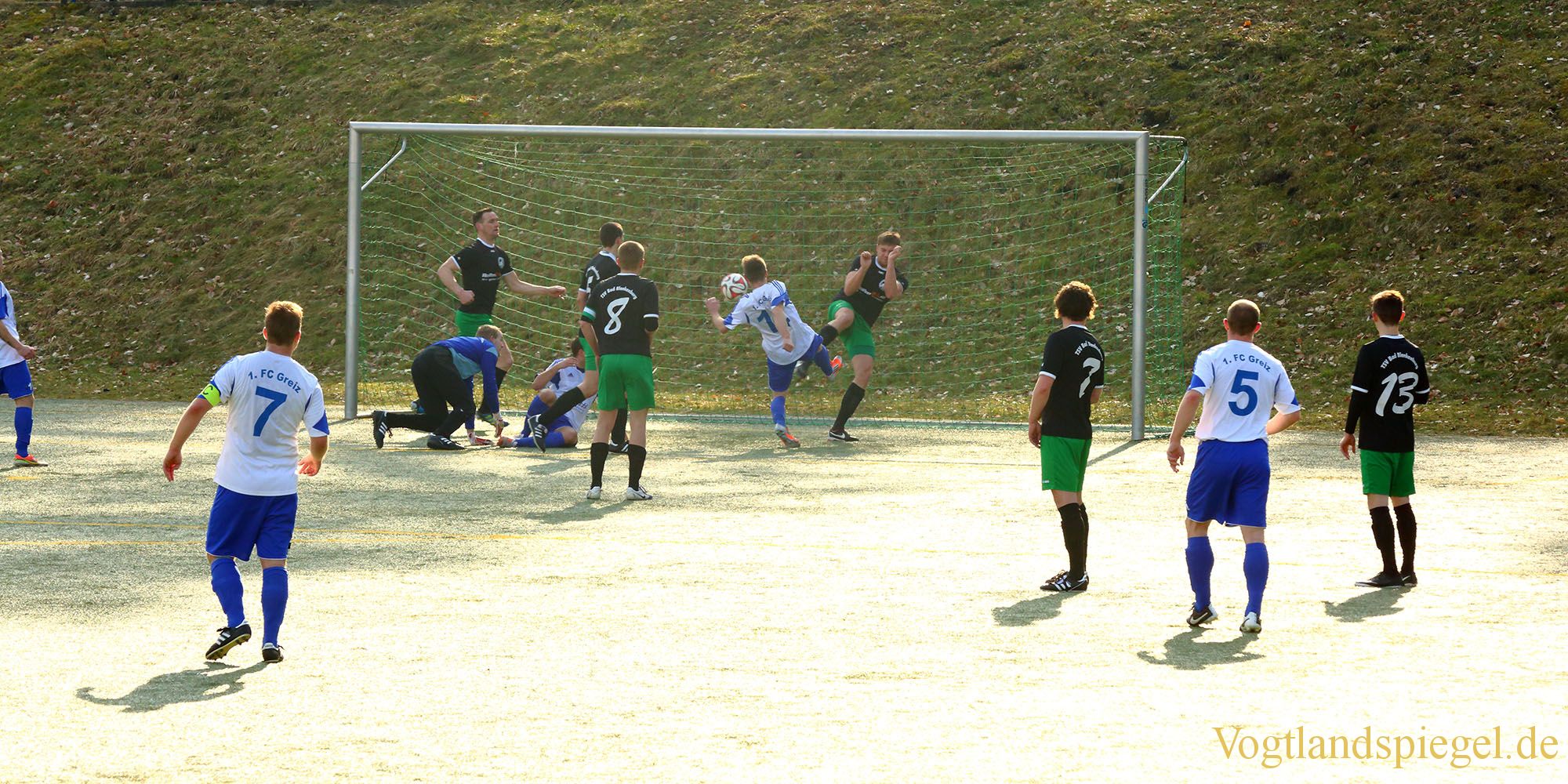 Fußball Landesklasse: 1. FC Greiz gegen TSV Bad Blankenburg - 3:0