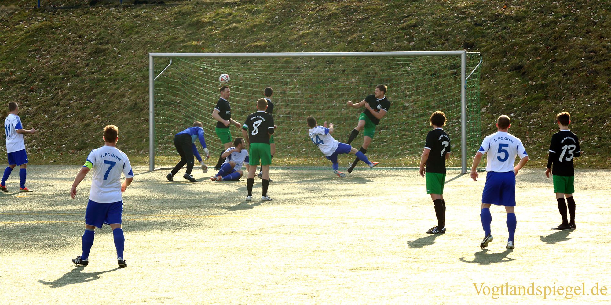 Fußball Landesklasse: 1. FC Greiz gegen TSV Bad Blankenburg - 3:0