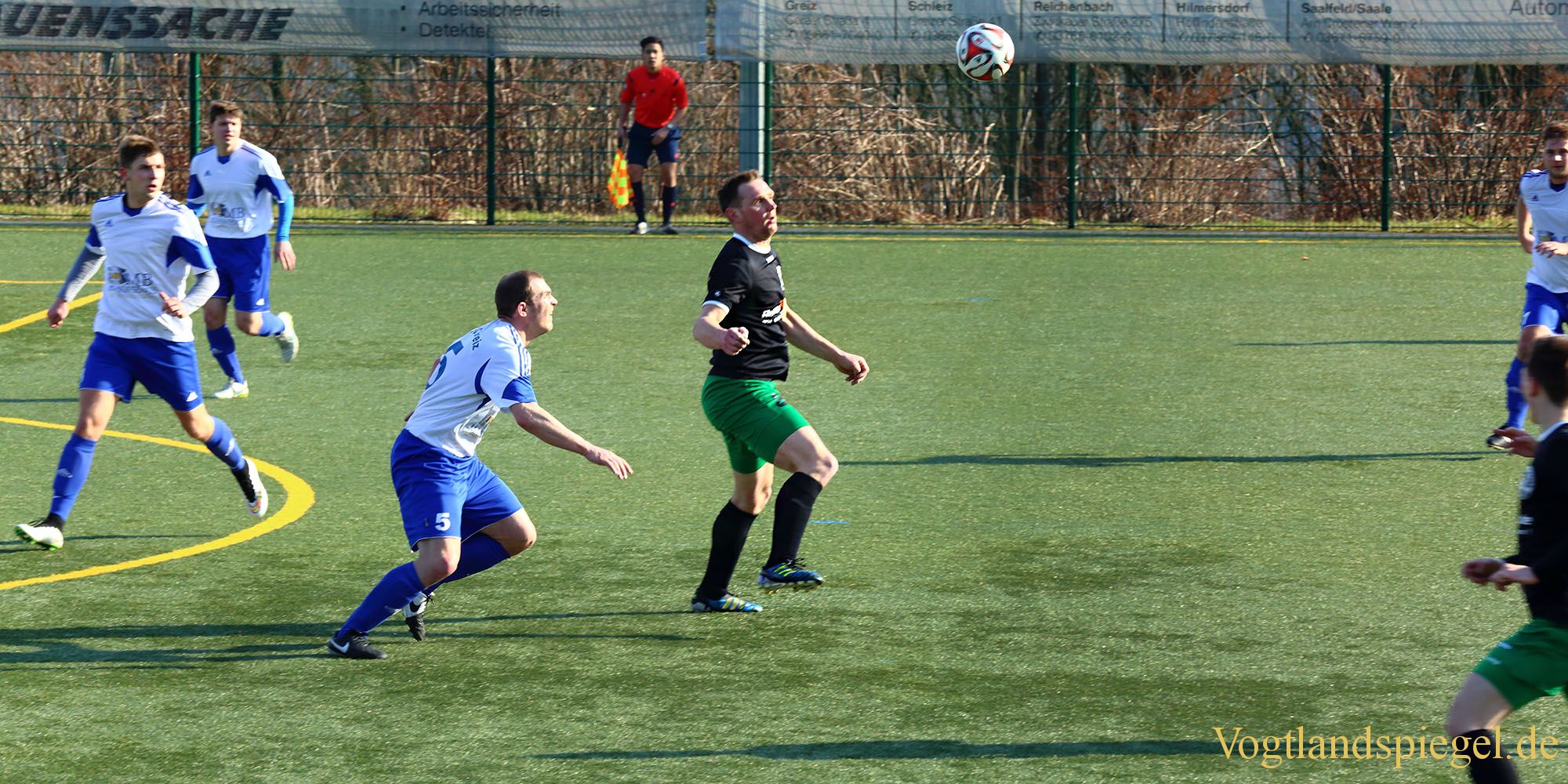 Fußball Landesklasse: 1. FC Greiz gegen TSV Bad Blankenburg - 3:0