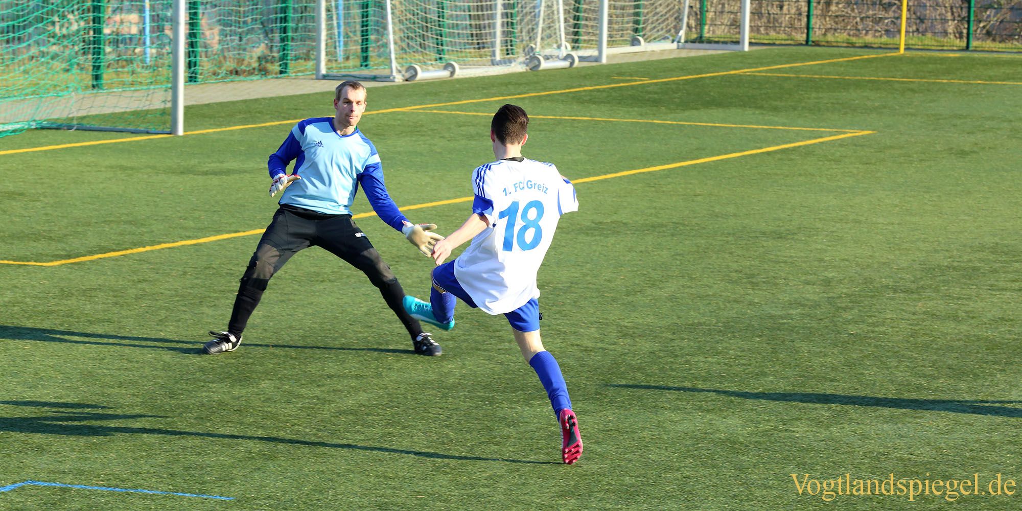 Fußball Landesklasse: 1. FC Greiz gegen TSV Bad Blankenburg - 3:0