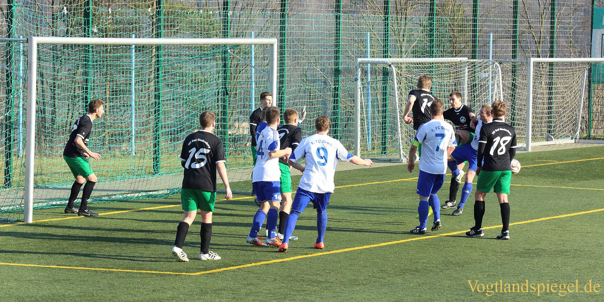 Fußball Landesklasse: 1. FC Greiz gegen TSV Bad Blankenburg - 3:0