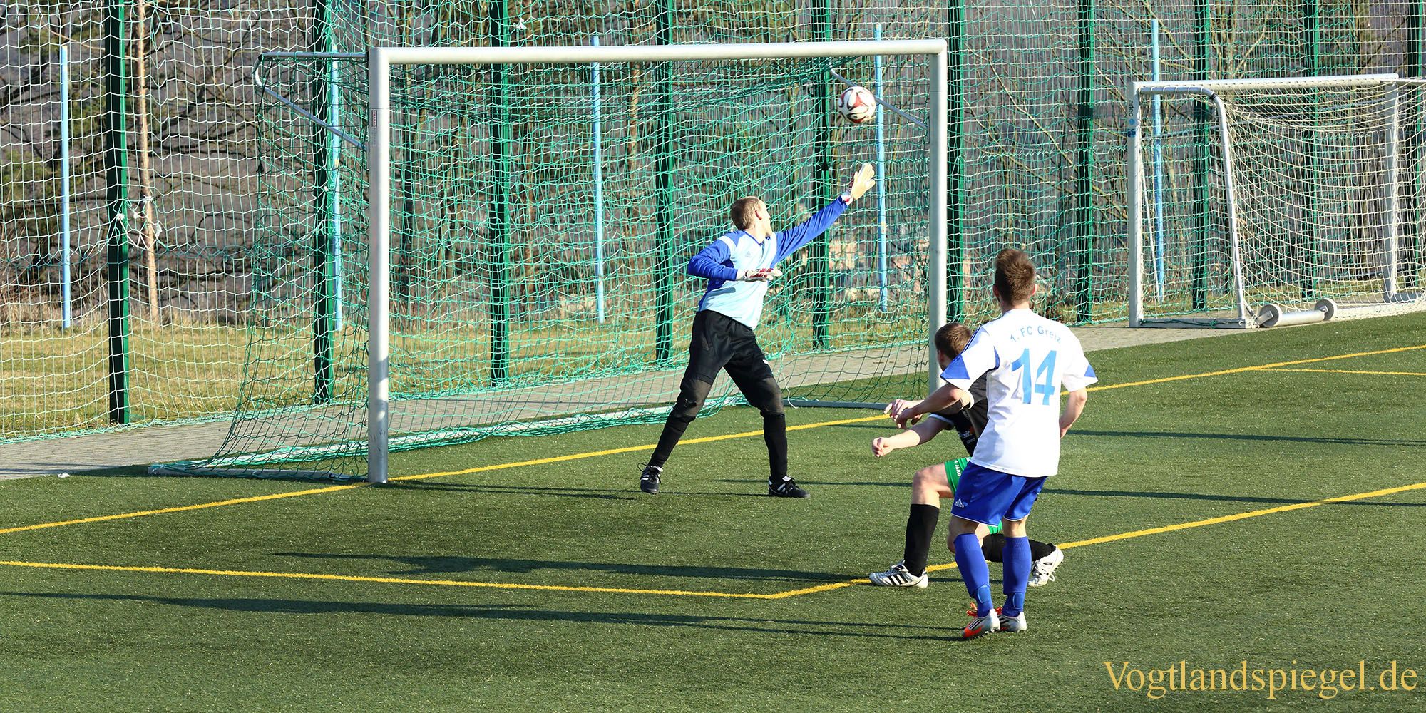 Fußball Landesklasse: 1. FC Greiz gegen TSV Bad Blankenburg - 3:0