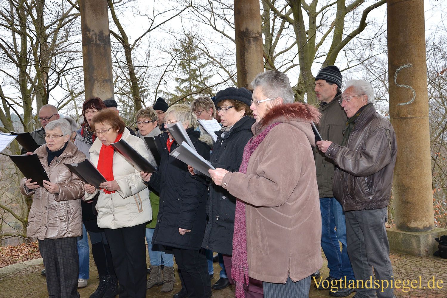 Cäcilienchor musizierte über den Dächern der Stadt Greiz