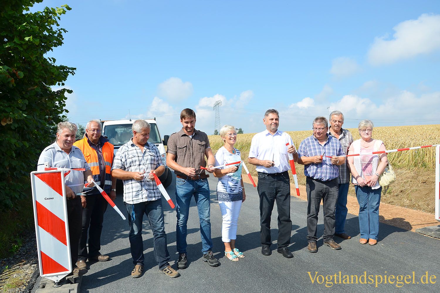 Verbindungsstraße zwischen Untergrochlitz und Moschwitz freigegeben