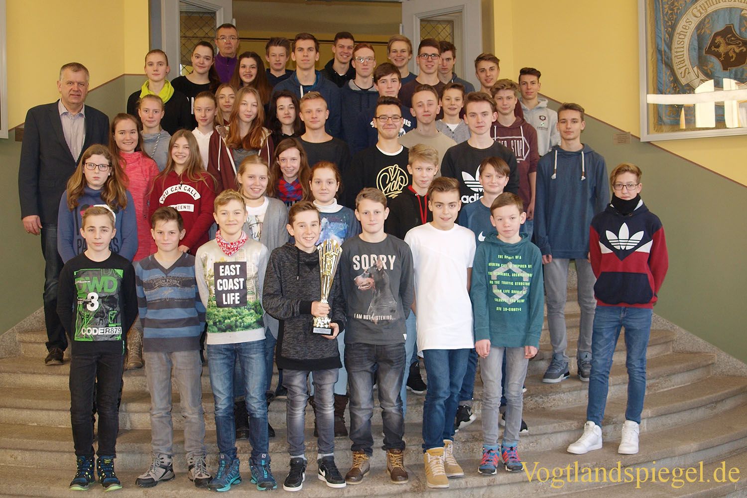 Schülerinnen und Schüler des Ulf-Merbold-Gymnasiums Greiz verteidigten den begehrten Wanderpokal Rudi-Geiger-Turnier