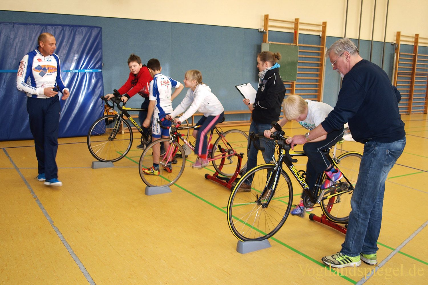 Sichtungsveranstaltungen in Greizer Grundschulen für den Radsport