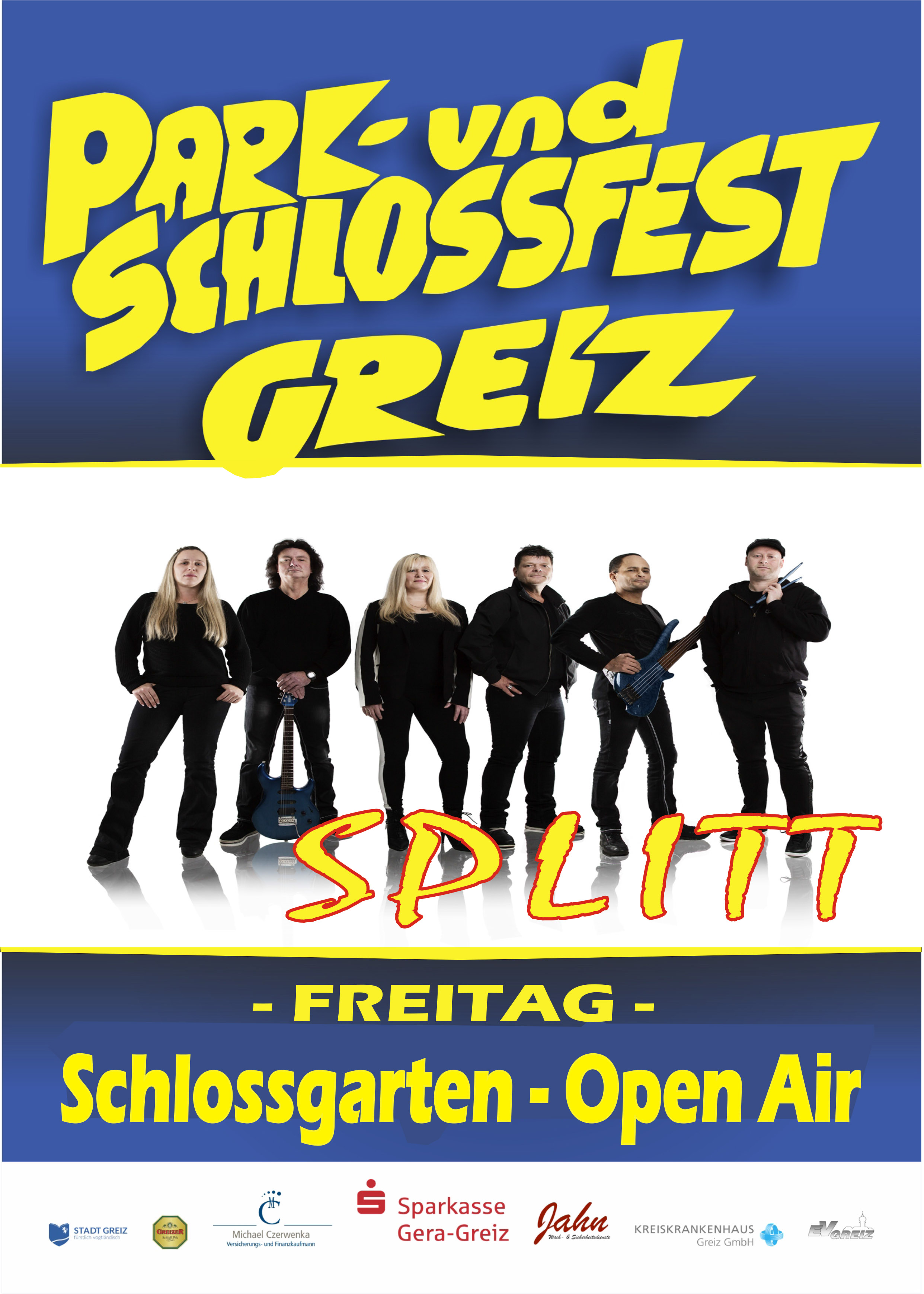 KEIMZEIT und SPLITT rocken das Greizer Park-und Schlossfest 2017