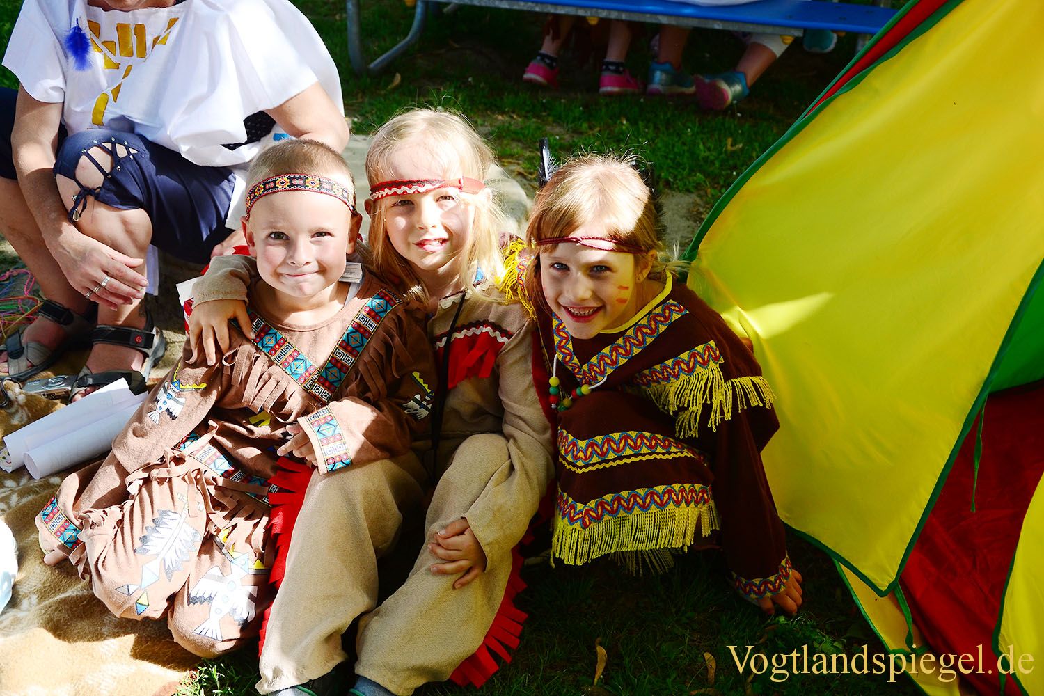 Kita "Juri Gagarin": Kindertag mit großem Indianerfest gefeiert