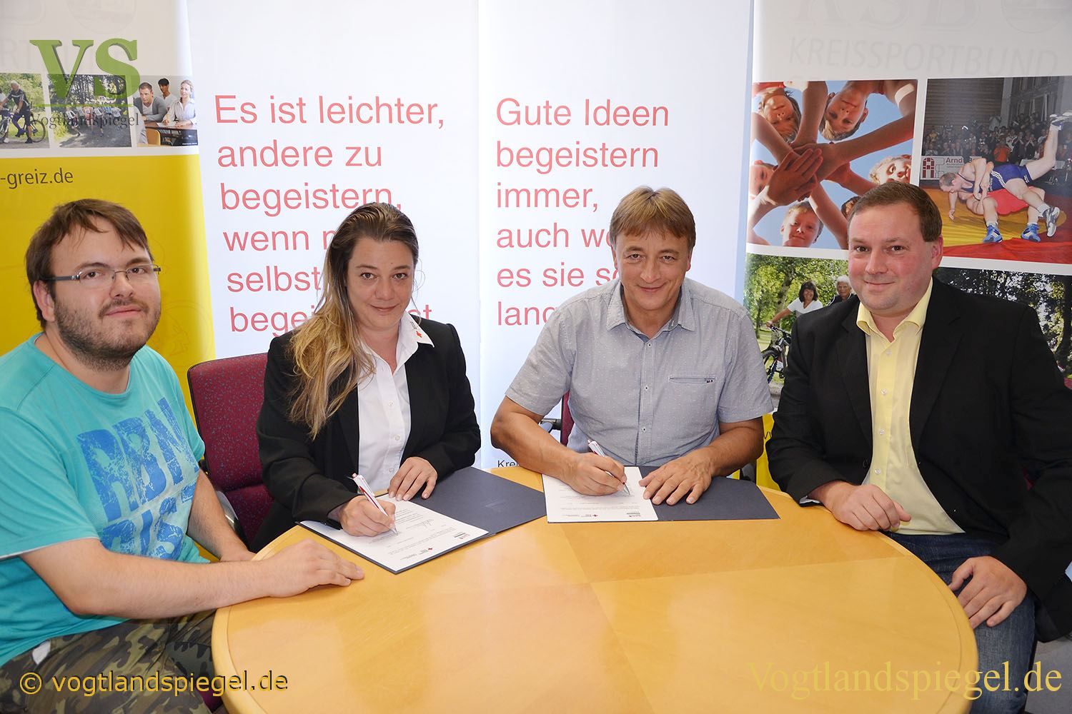 Zusammenarbeit: Kreissportbund und DRK-Kreisverband unterzeichnen Vereinbarung