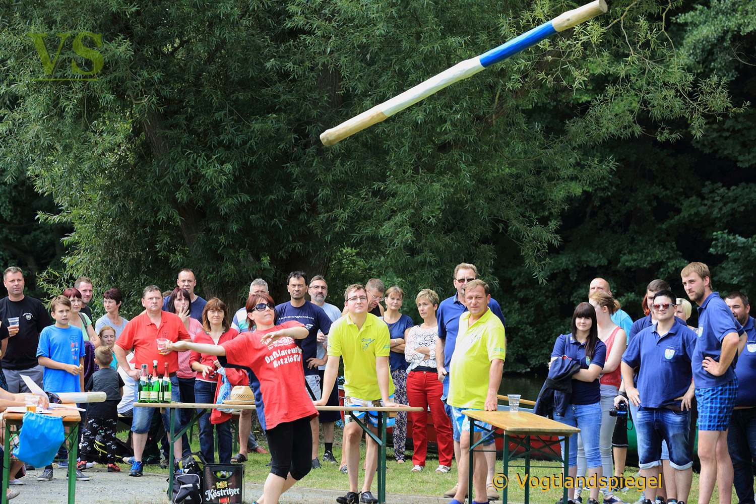 Spaßwettbewerb beim Dorffest in Neumühle/Elster