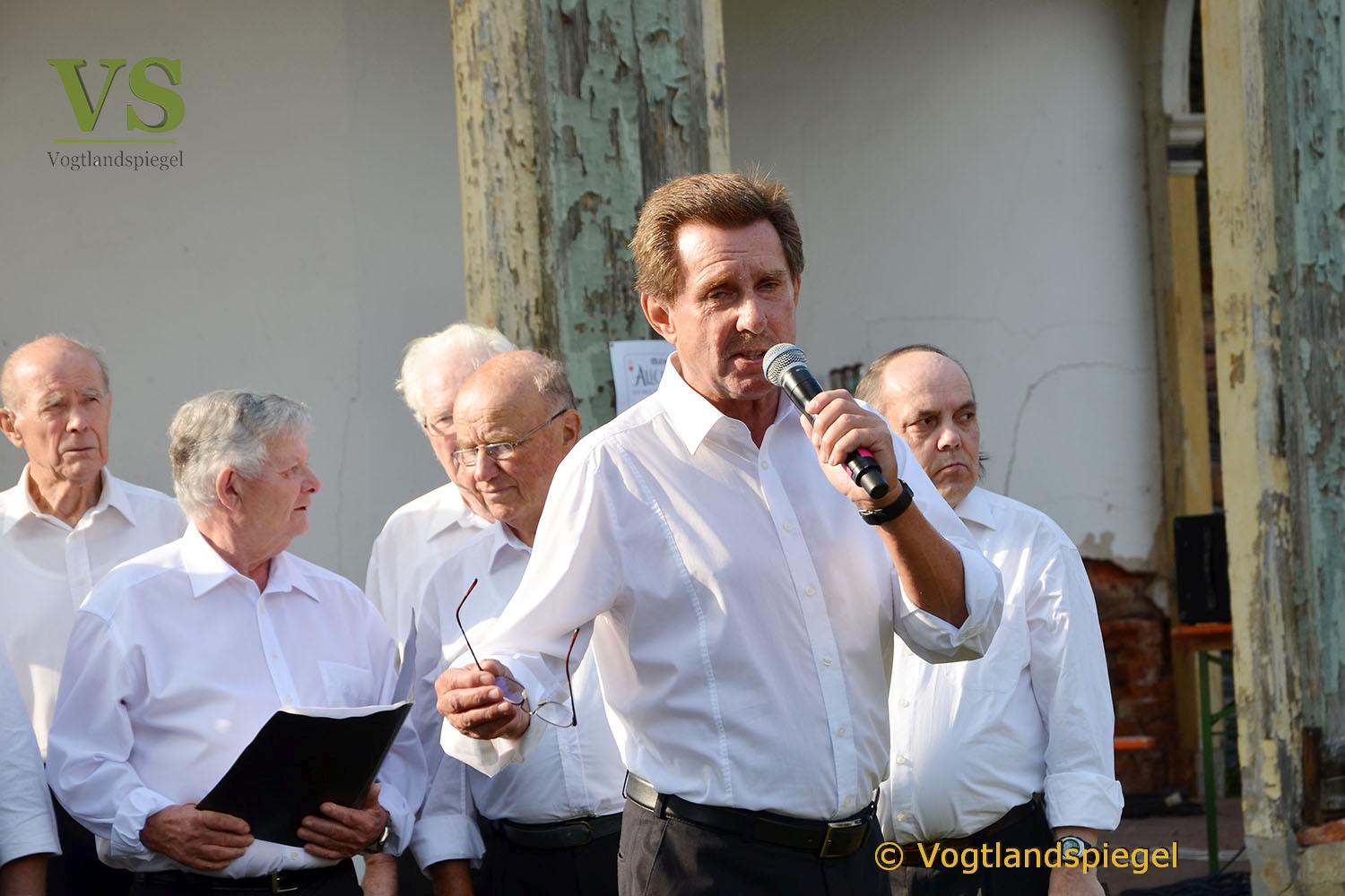 Männerchorgemeinschaft Greiz singt im Schanzengarten