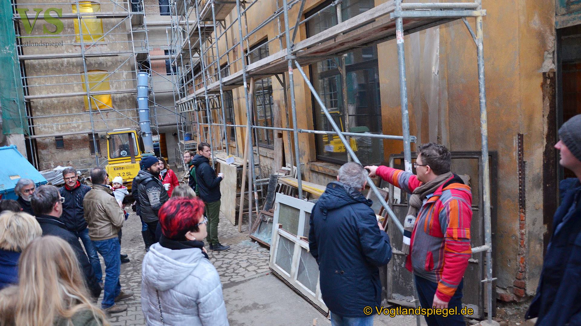 10aRium: Bei Baustellenbegehung Baufortschritte offeriert