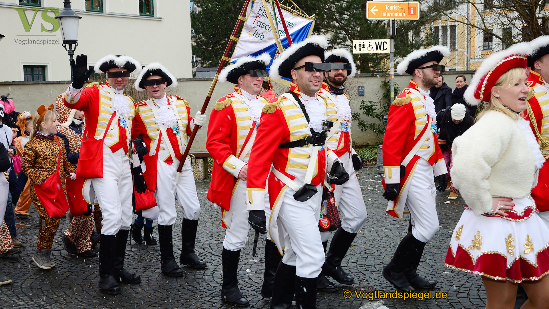Greizer bejubeln 22. Rosenmontagsumzug