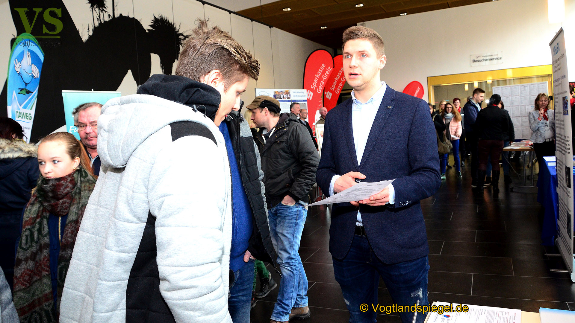 Vogtlandhalle Greiz: Bestens besuchte Ausbildungs-und Fachkräftebörse