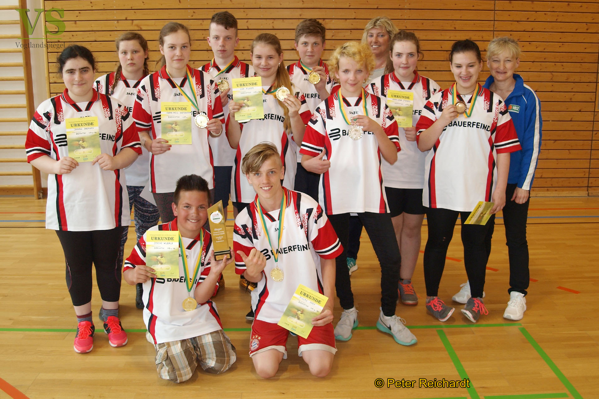 Kreisjugendspiele im Badminton: Schulmannschaft des Pestalozzi-Förderzentrums Zeulenroda holt sich den Wanderpokal