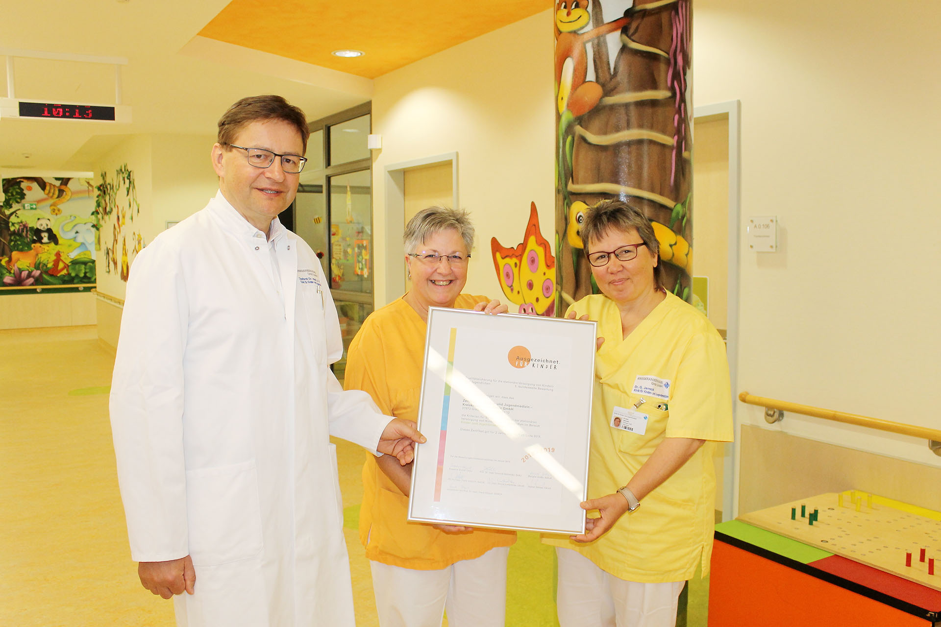 Kinderklinik des Kreiskrankenhaus Greiz erhält Gütesiegel
