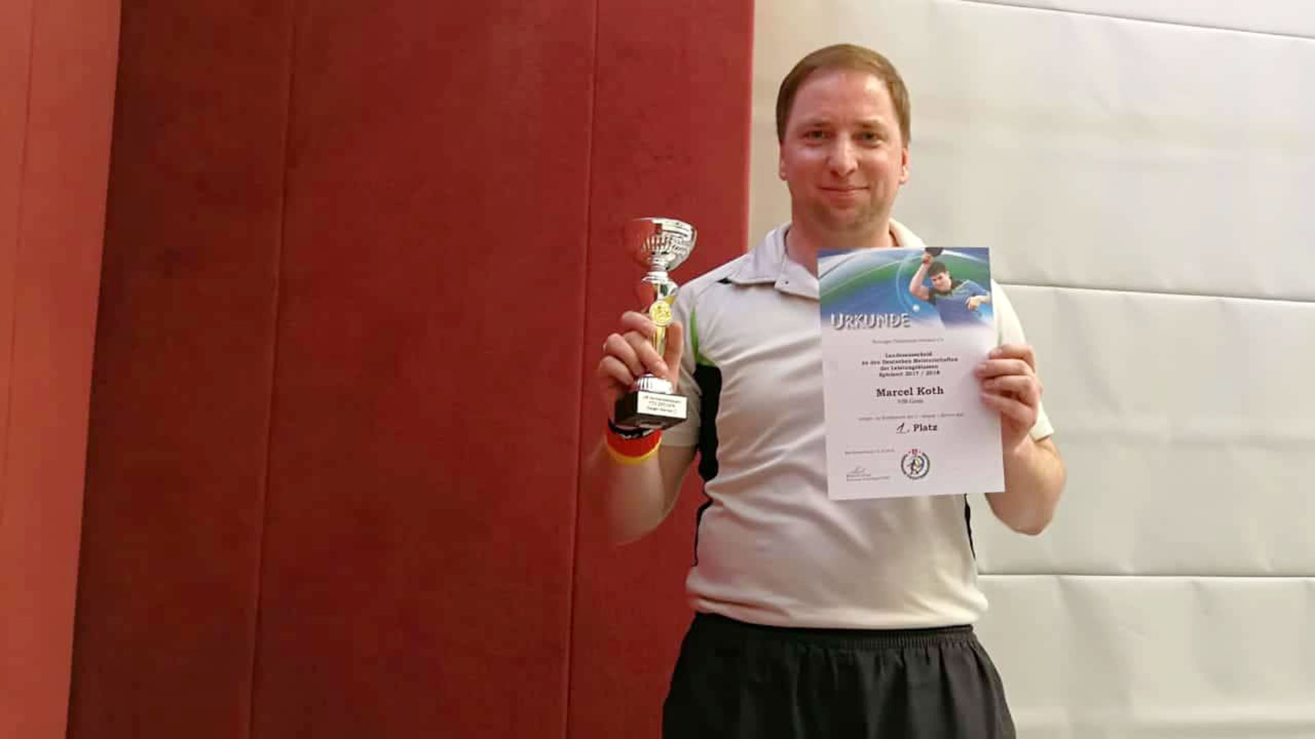 Tischtennis im VfB Greiz: Marcel Koth nimmt an den Deutschen Meisterschaften teil