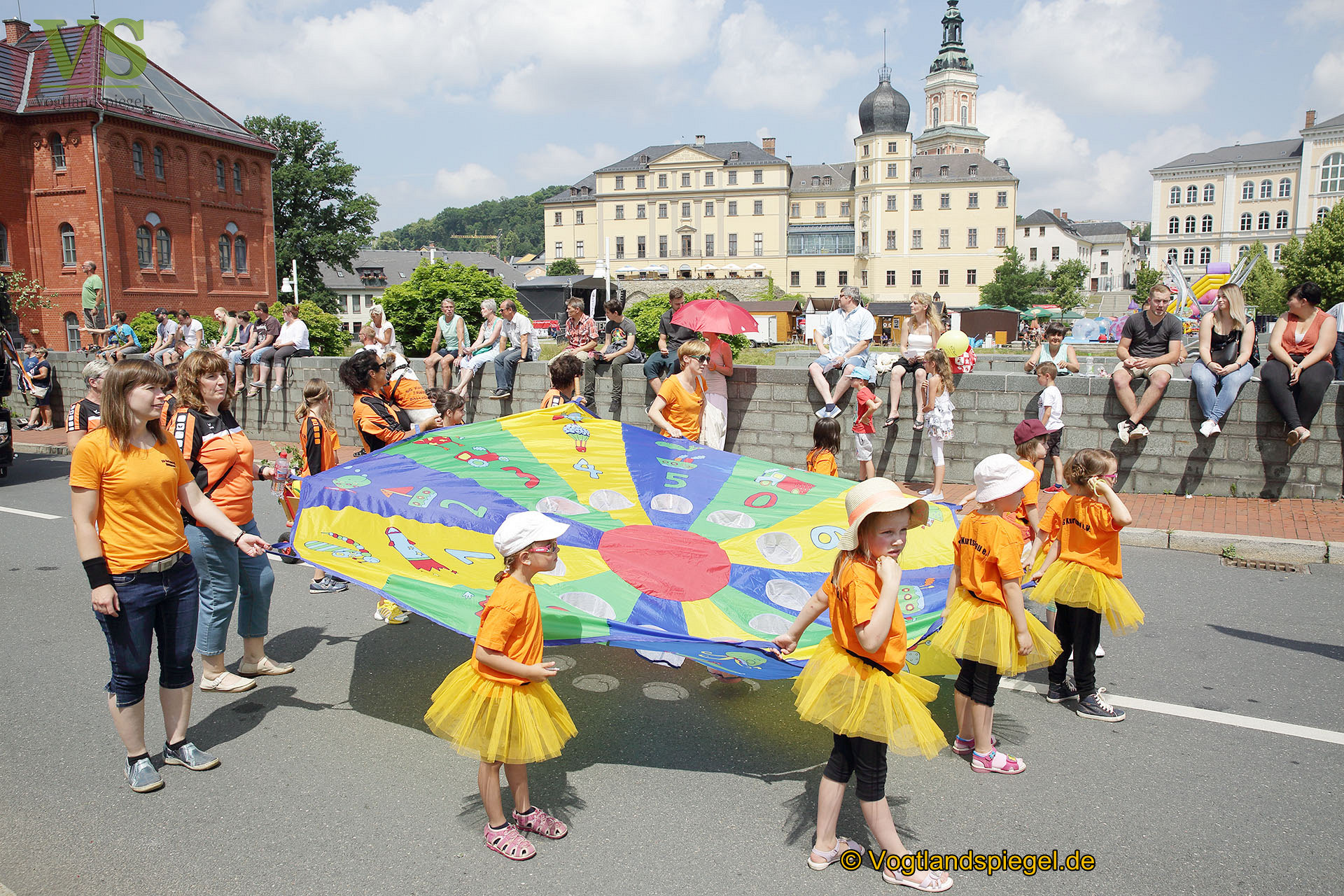 22. Festumzug beim 25. Park- und Schlossfest in Greiz