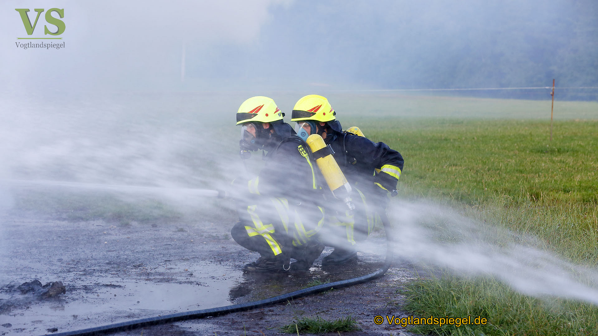 Gemeinsame Übung der Feuerwehren Pansdorf und Obergrochlitz