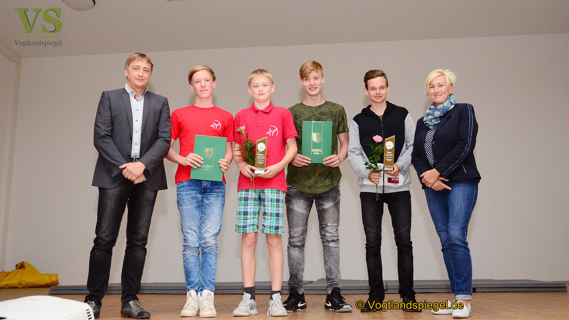 Kreisjugendspiele des Landkreises Greiz 2018: Ehrung der erfolgreichen Sportler