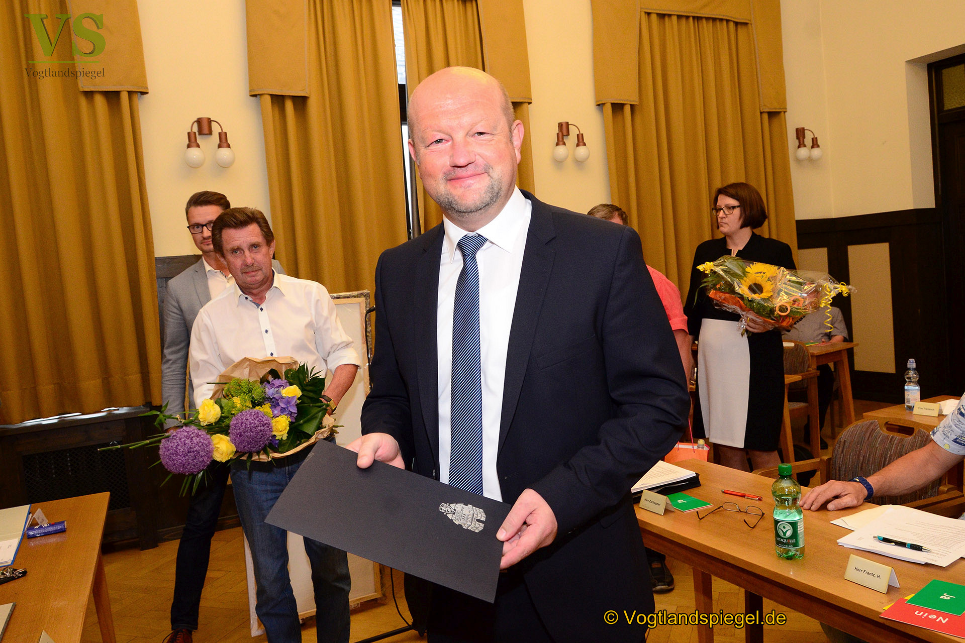 Alexander Schulze als Bürgermeister der Stadt Greiz vereidigt