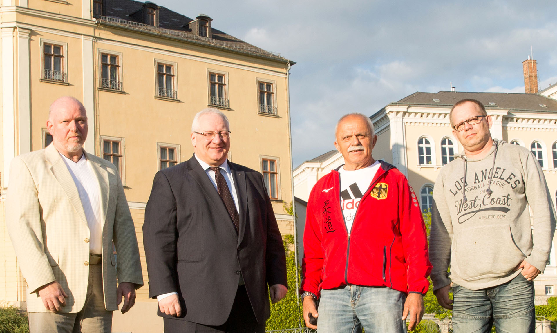 Für die AfD kandidieren folgende Personen zur Stadtratswahl Greiz (von links): Andreas Petzoldt, Torsten Röder, Uwe Staps und Frank Köhler.