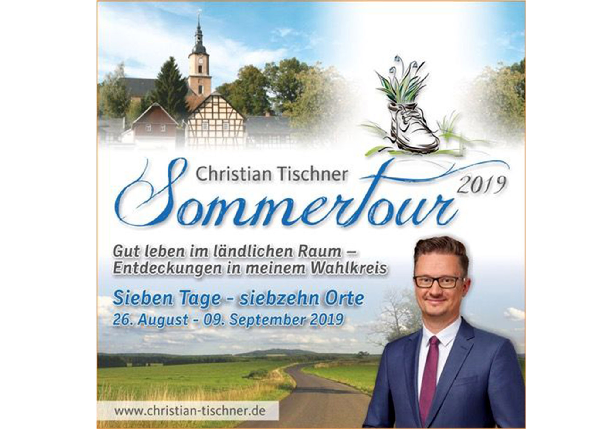 Zum fünften Mal geht CDU-Landtagsabgeordneter Christian Tischner auf Sommertour durch seinen Wahlkreis