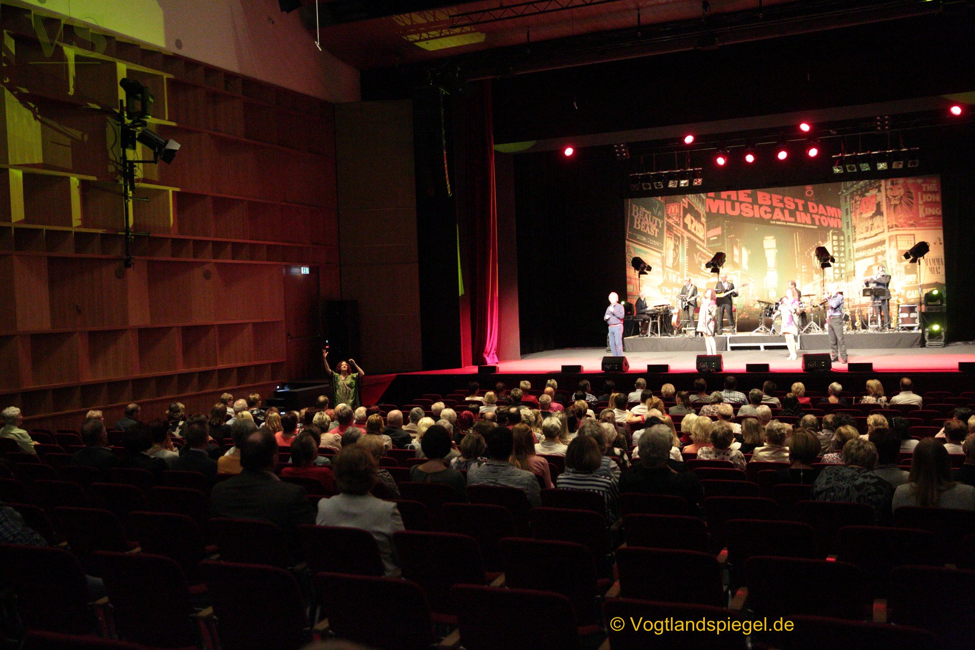 Zahlreiche Gäste erlebten am Freitagabend in der Vogtlandhalle Greiz eine mitreißende Aufführung der "Musical night in concert".