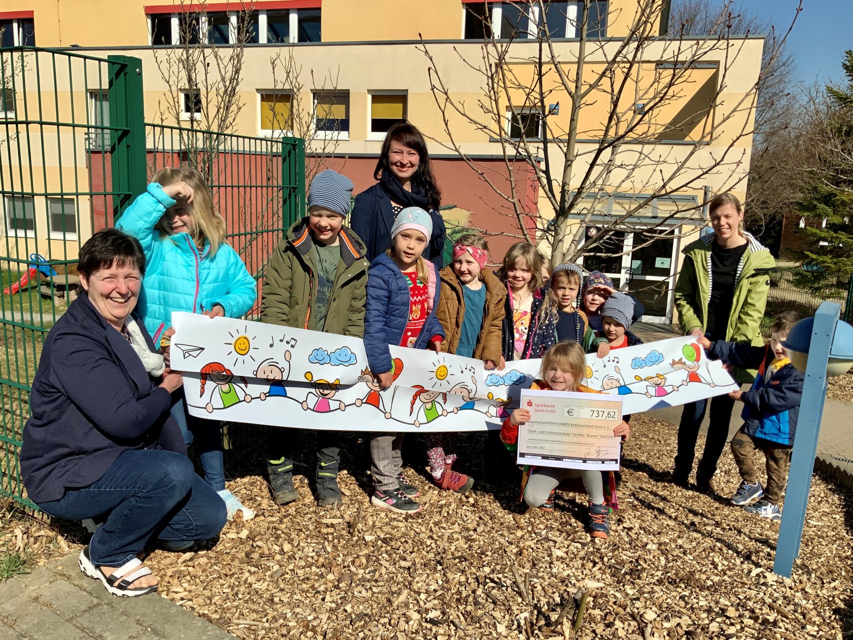 Sparkasse unterstützt Kindergarten „Bummi“ in Bad Köstritz
