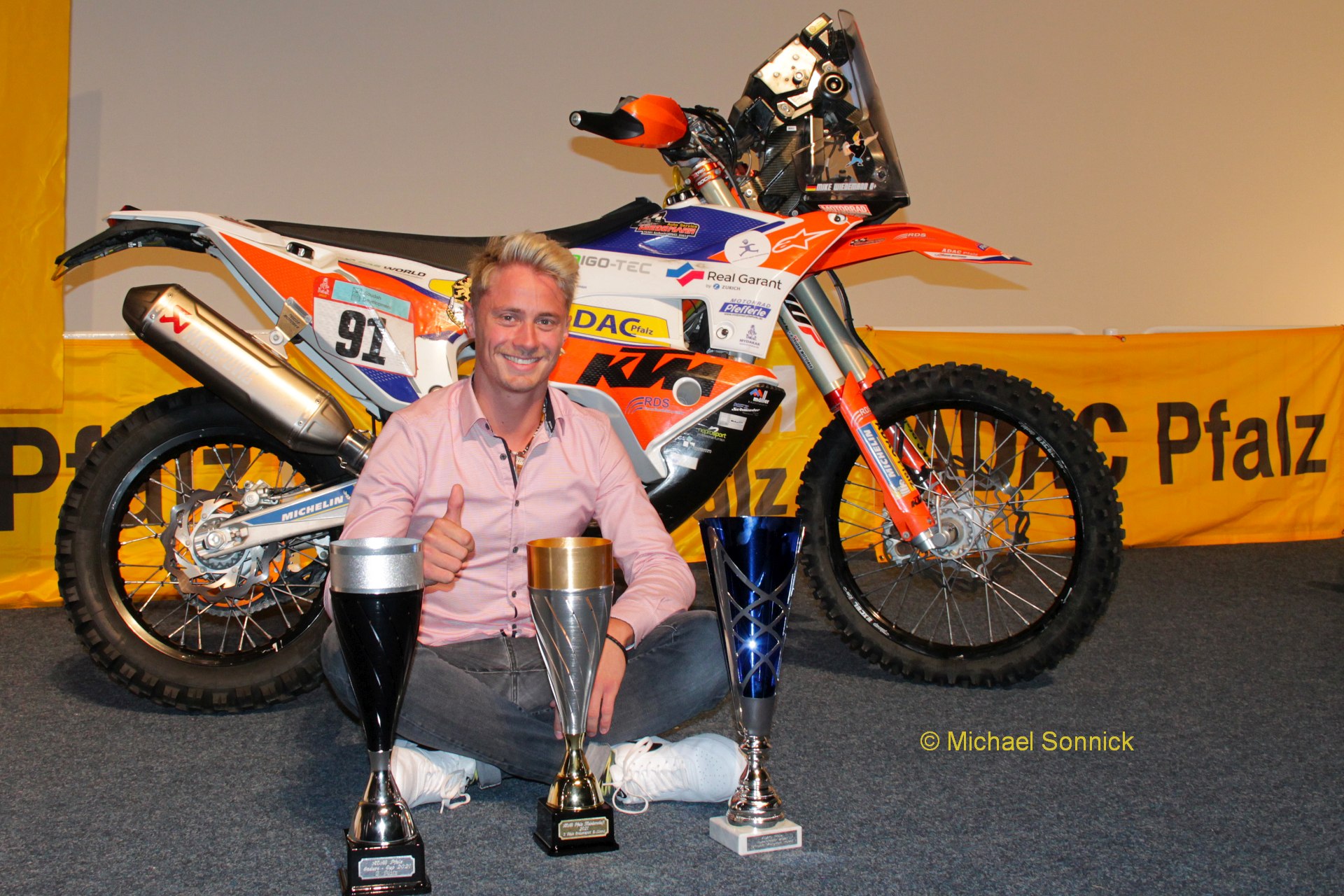 KTM-Pilot Mike Wiedemann ging bei der Rallye Dakar an den Start
