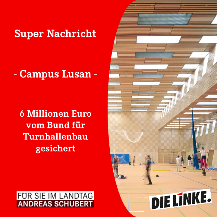 Gute Nachrichten! Gera erhält 6.000.000 Euro für den Ersatzneubau einer Zweifeldsporthalle!