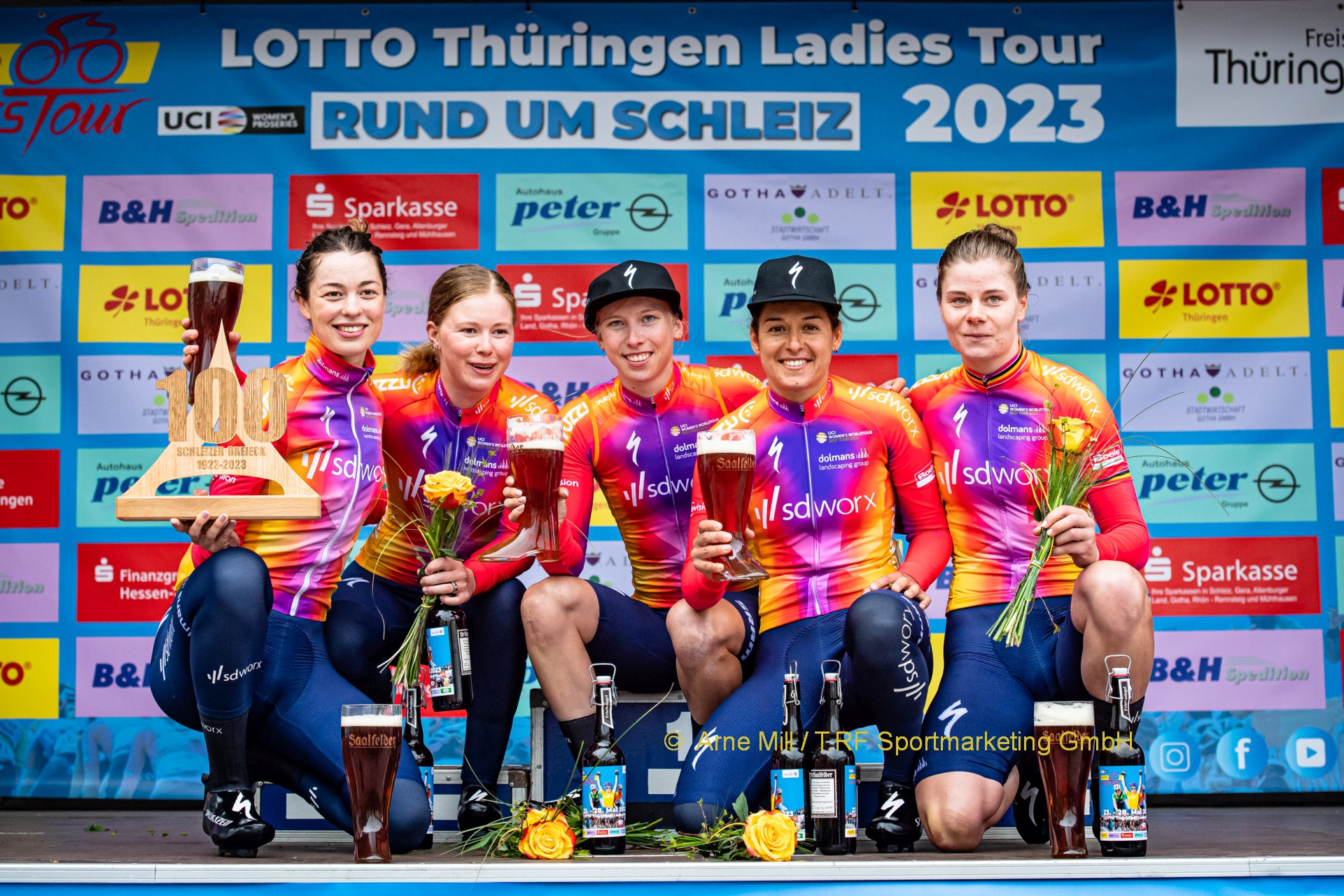 35. LOTTO Thüringen Ladies Tour: SD Worx gewinnt Mannschaftszeitfahren; Kopecky trägt Gelbes Trikot