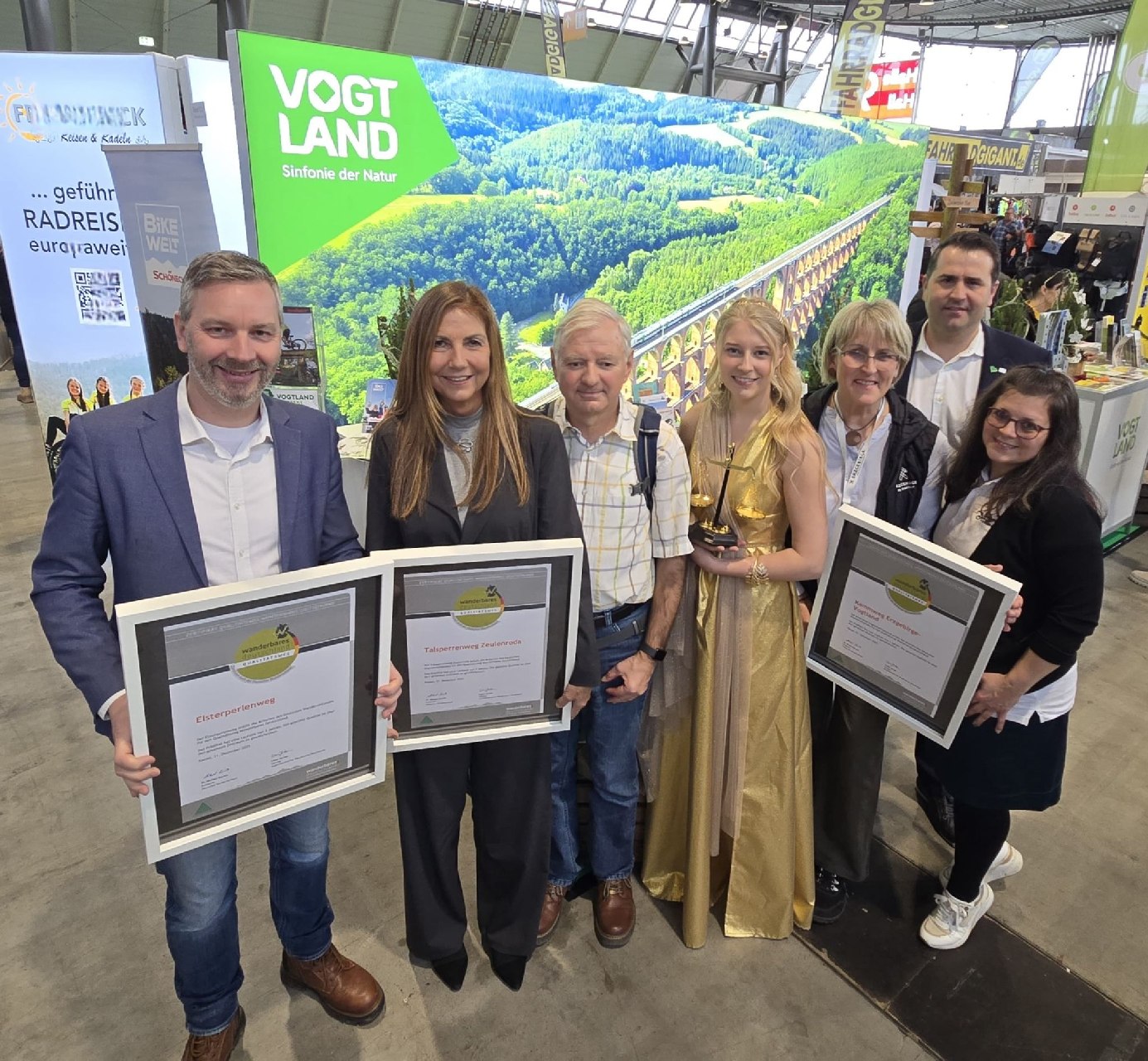 Drei Qualitätswege aus dem Vogtland erneut zertifiziert