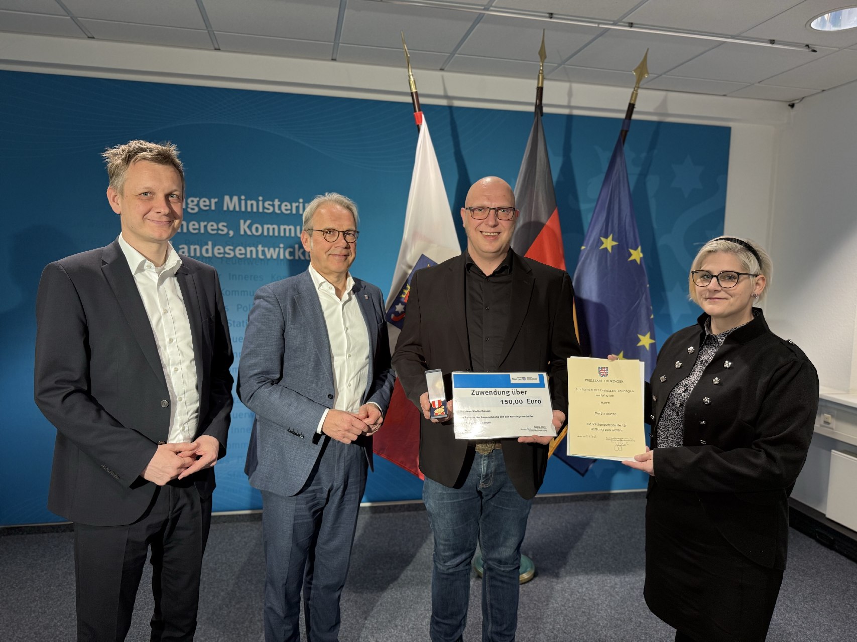 Landrat und Innenminister würdigen Rettungstag von Martin Künzel